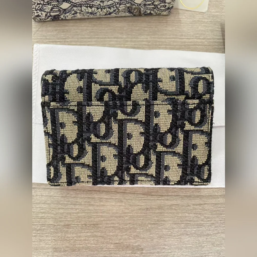 Dior Saddle Jasmine Gusset Card Holder